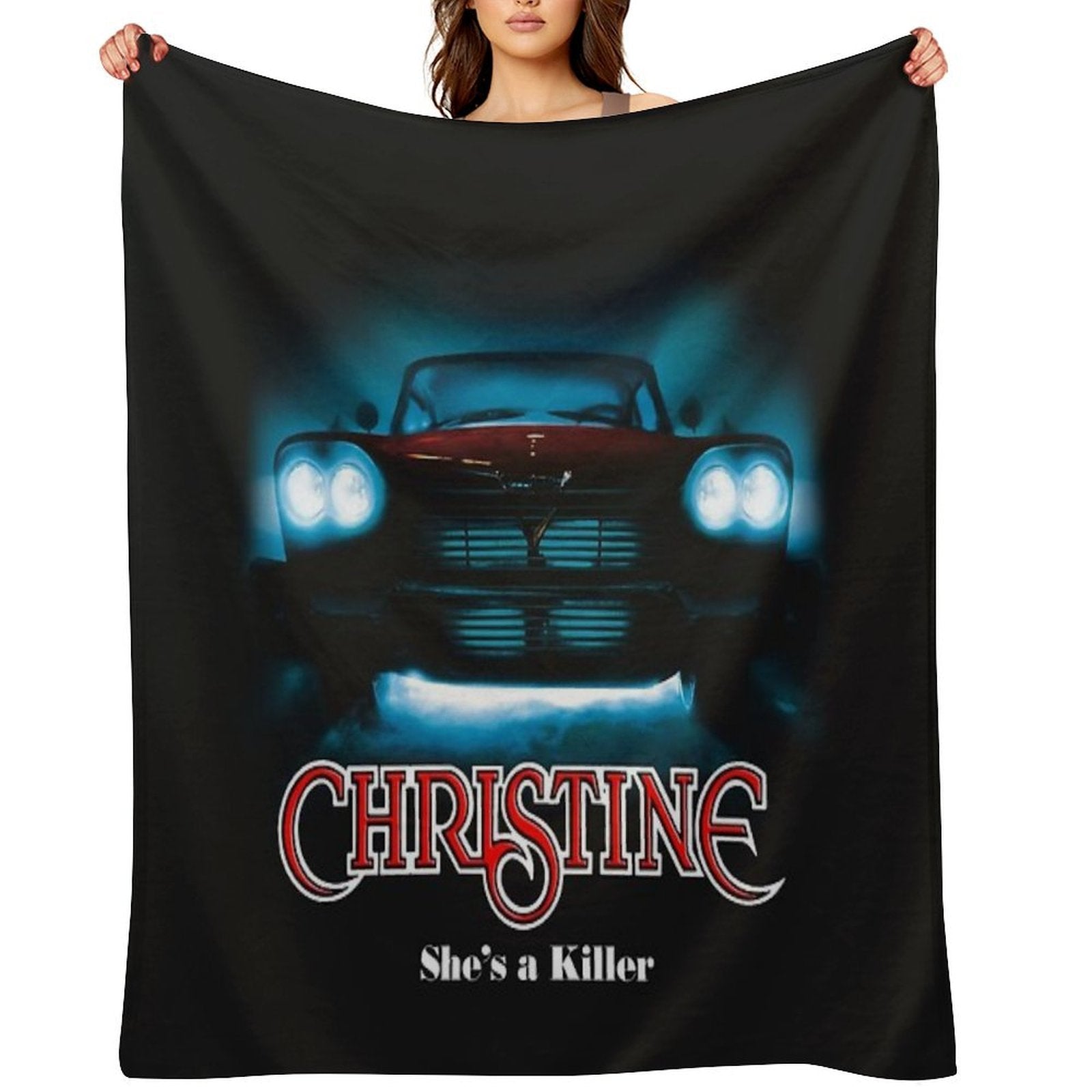 Movie Car Christine And Steven Spielberg Shrink-resistant Throw Blanket