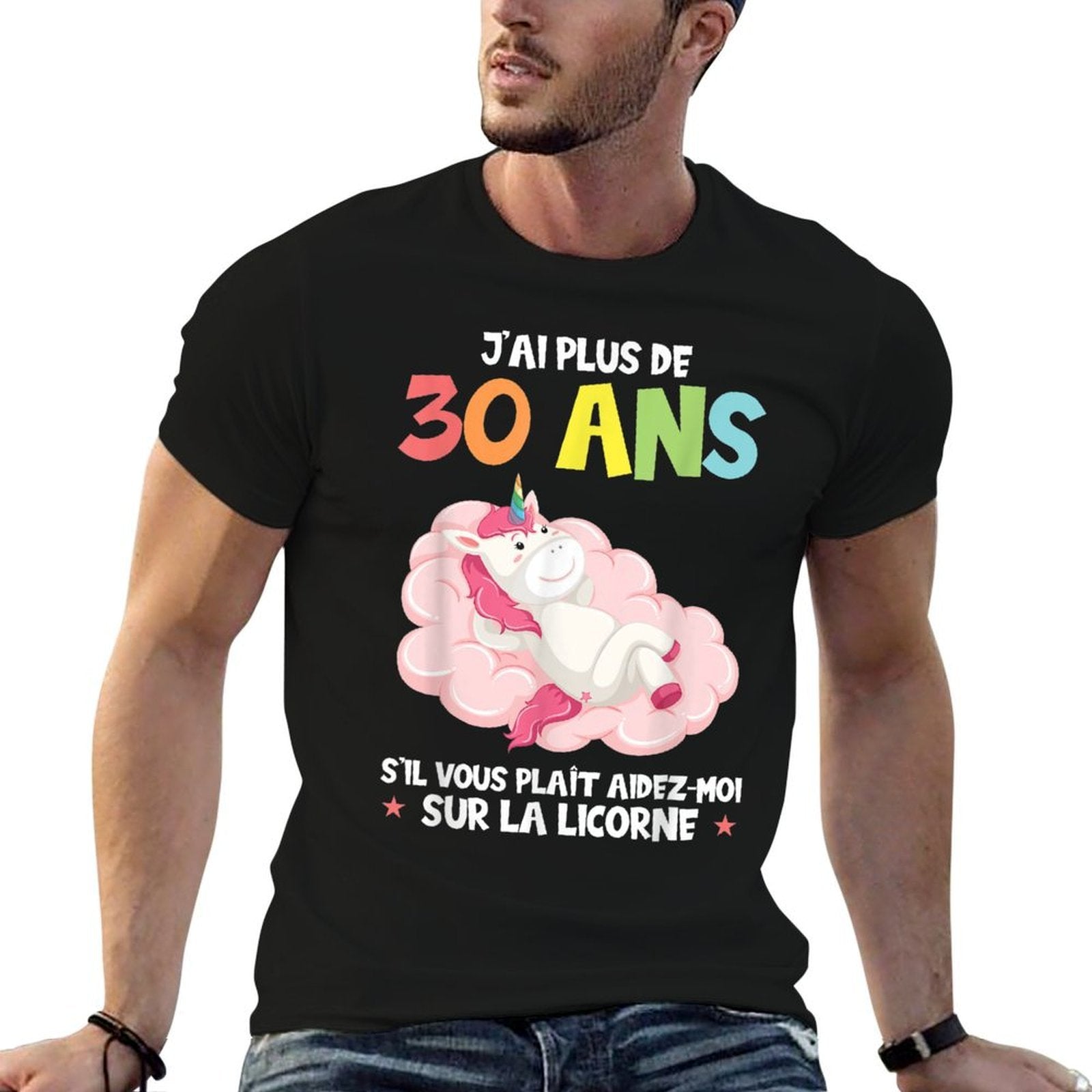 J'ai Plus 30 Ans S'il Vous Plaît 30th Birthday  Heathered Texture T-Shirt