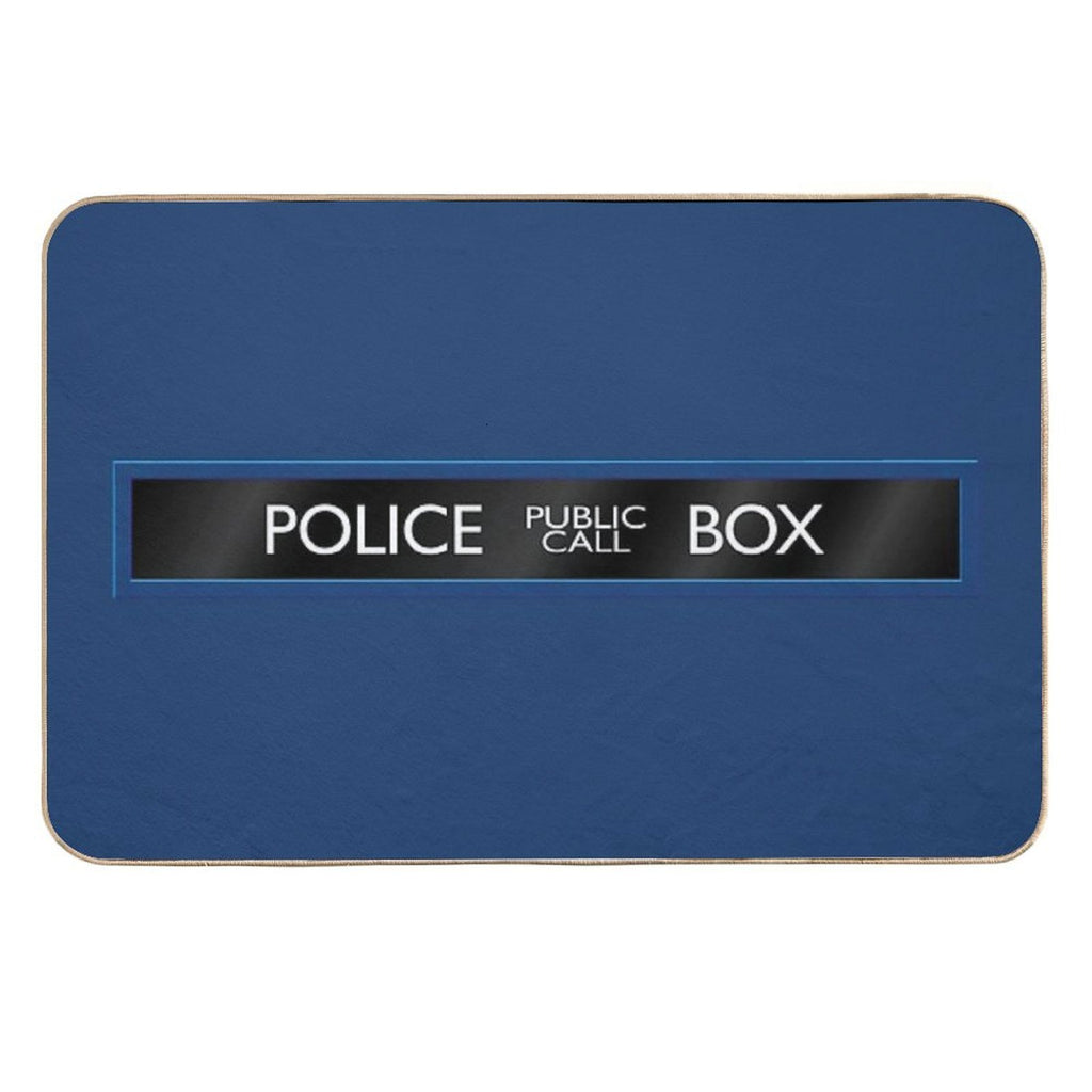 Police Box Durable Bath Mat