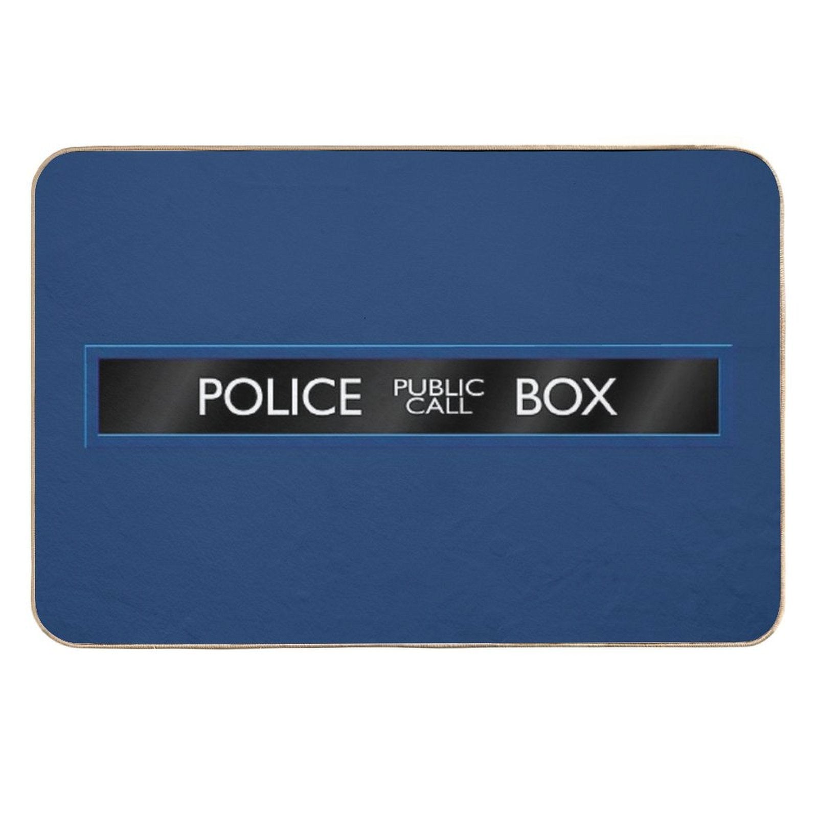Police Box Durable Bath Mat