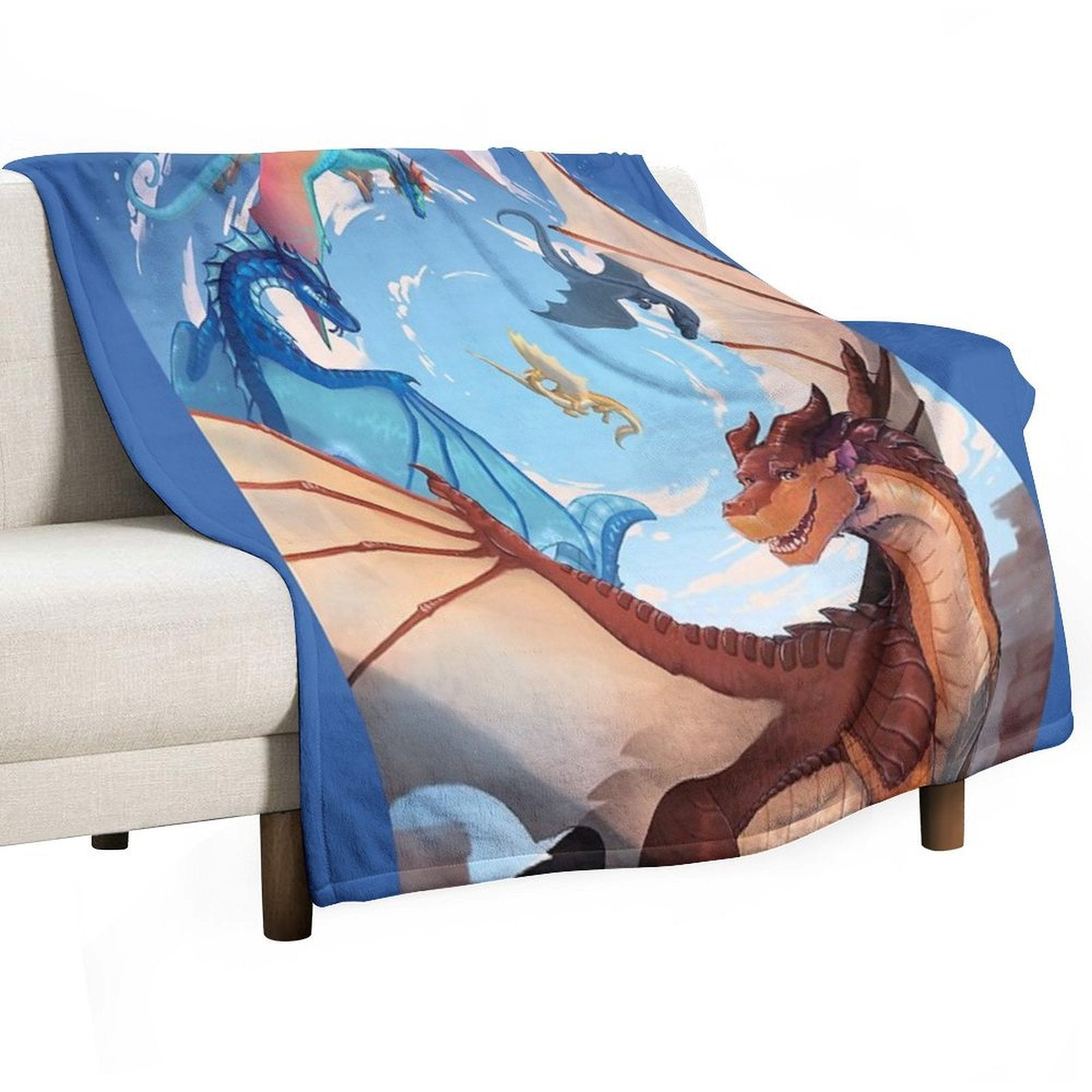 Wings of Fire - Clay And The Dragonets of Destiny Anti-pilling Throw Blanket