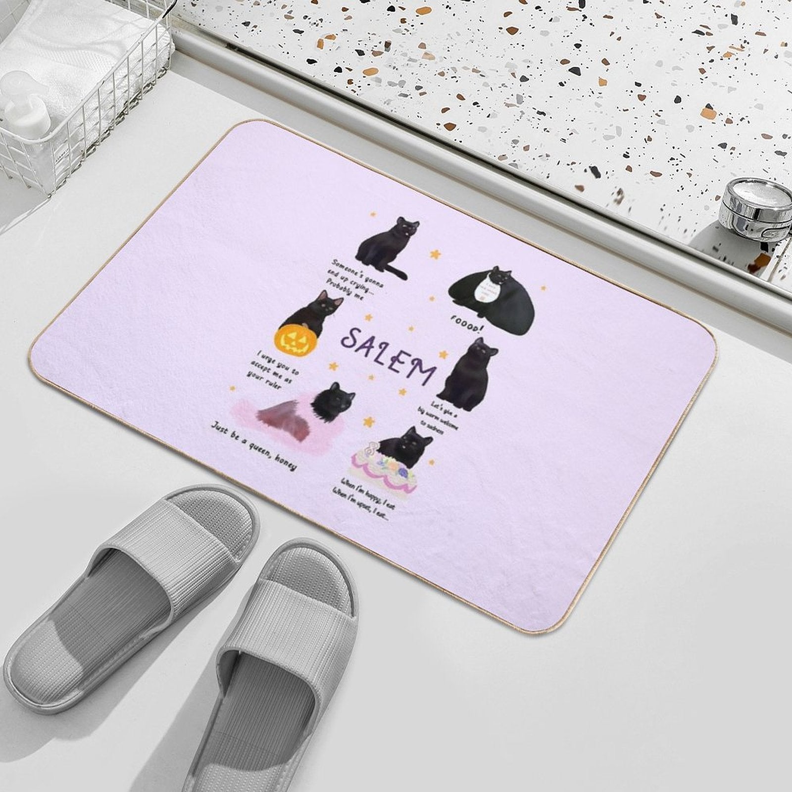 Salem  Easy To Clean Bath Mat