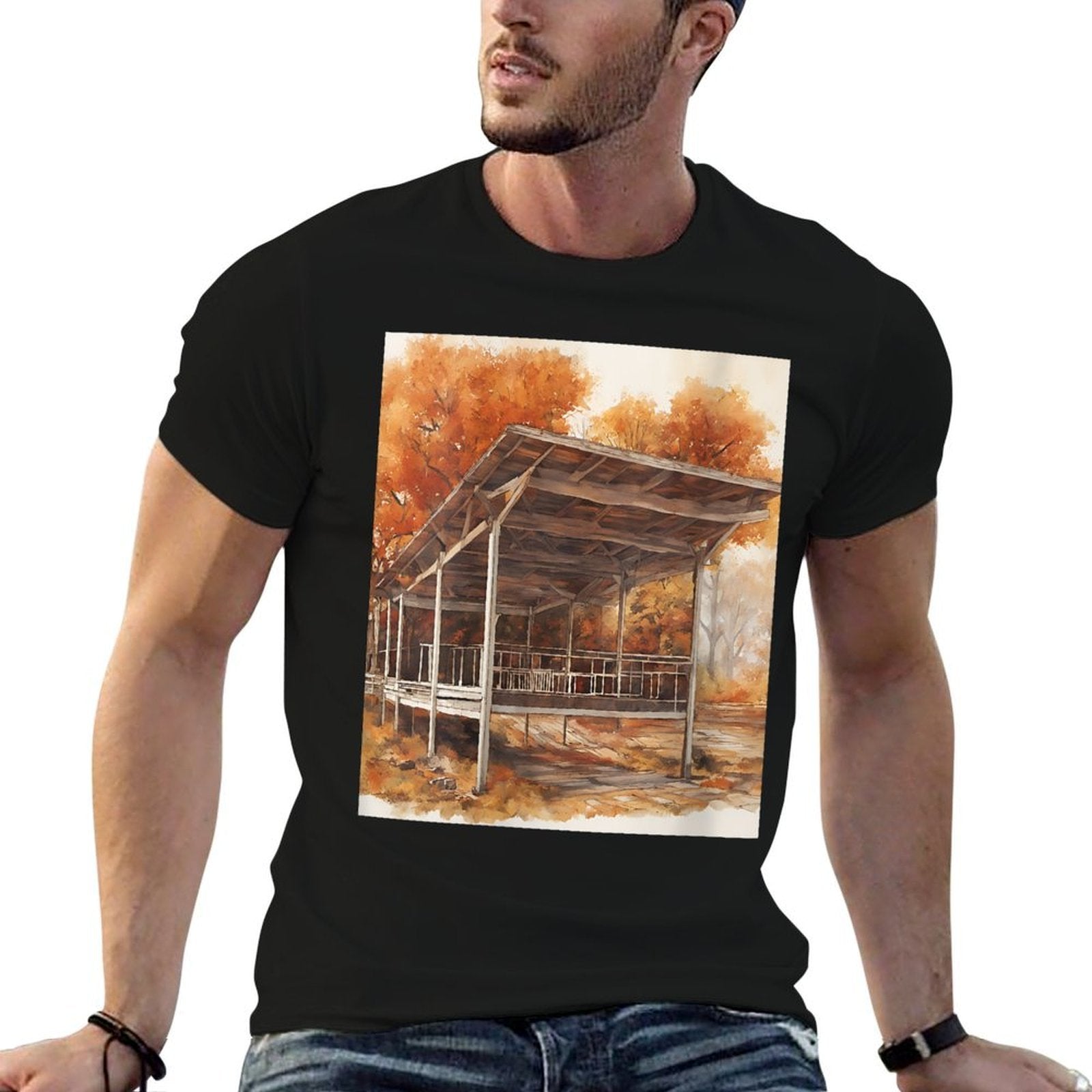 Fall Twilight Detailed Blueprint  Classic T-Shirt