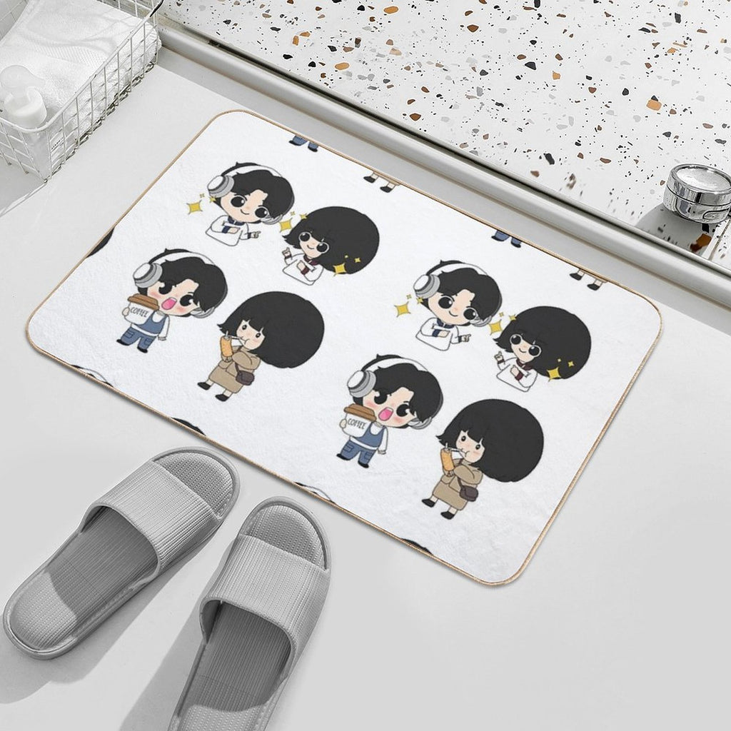Extraordinary Attorney Woo Chibi Art  Toxin-Free Bath Mat