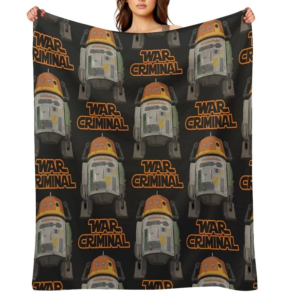 Chopper War Criminal Sustainable Throw Blanket