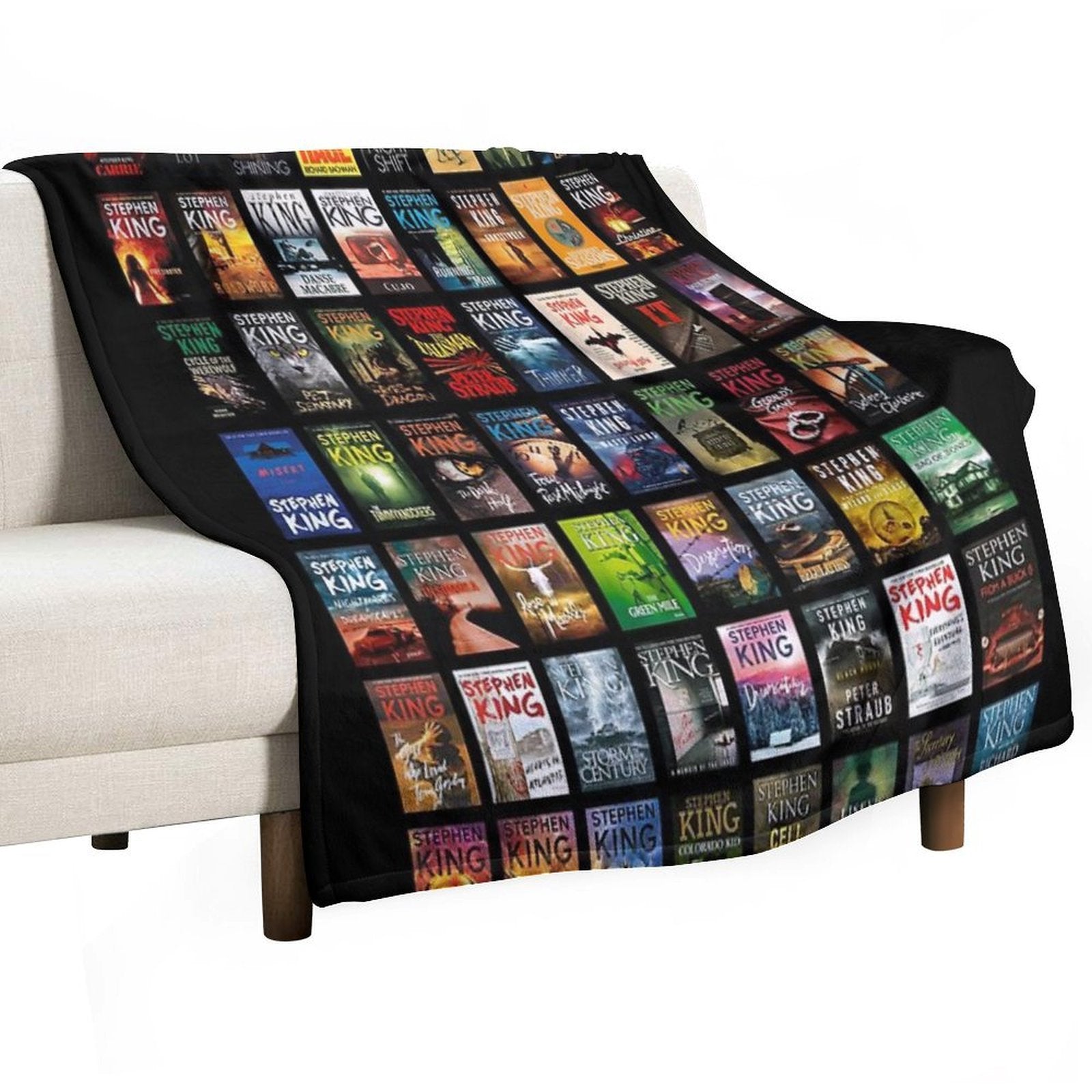 Complete Works of Stephen King Premium Throw Blanket