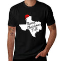 Texas Christmas - Merry Christmas Yall  Heathered Texture T-Shirt