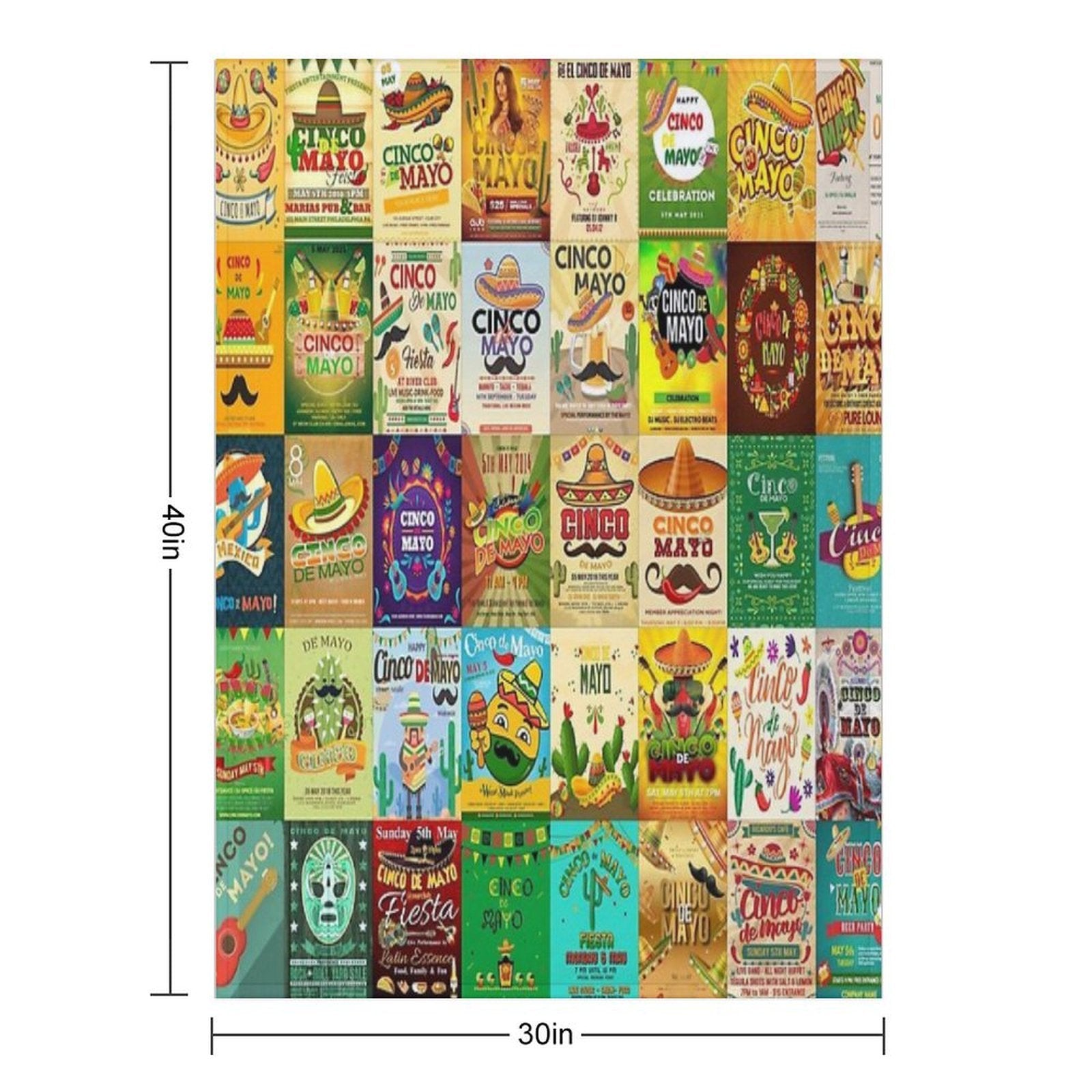Cinco De Mayo Gift-ready Throw Blanket