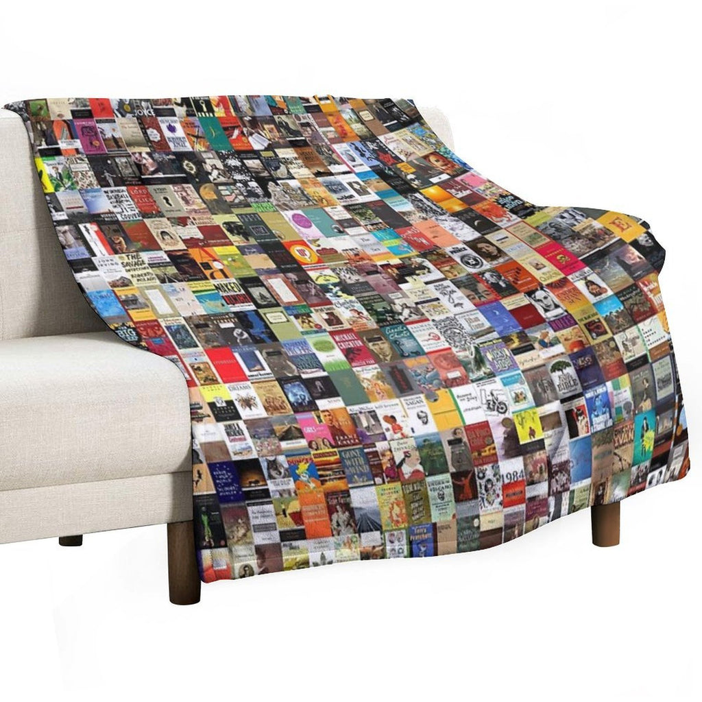 Classic Books Travel-friendly Throw Blanket