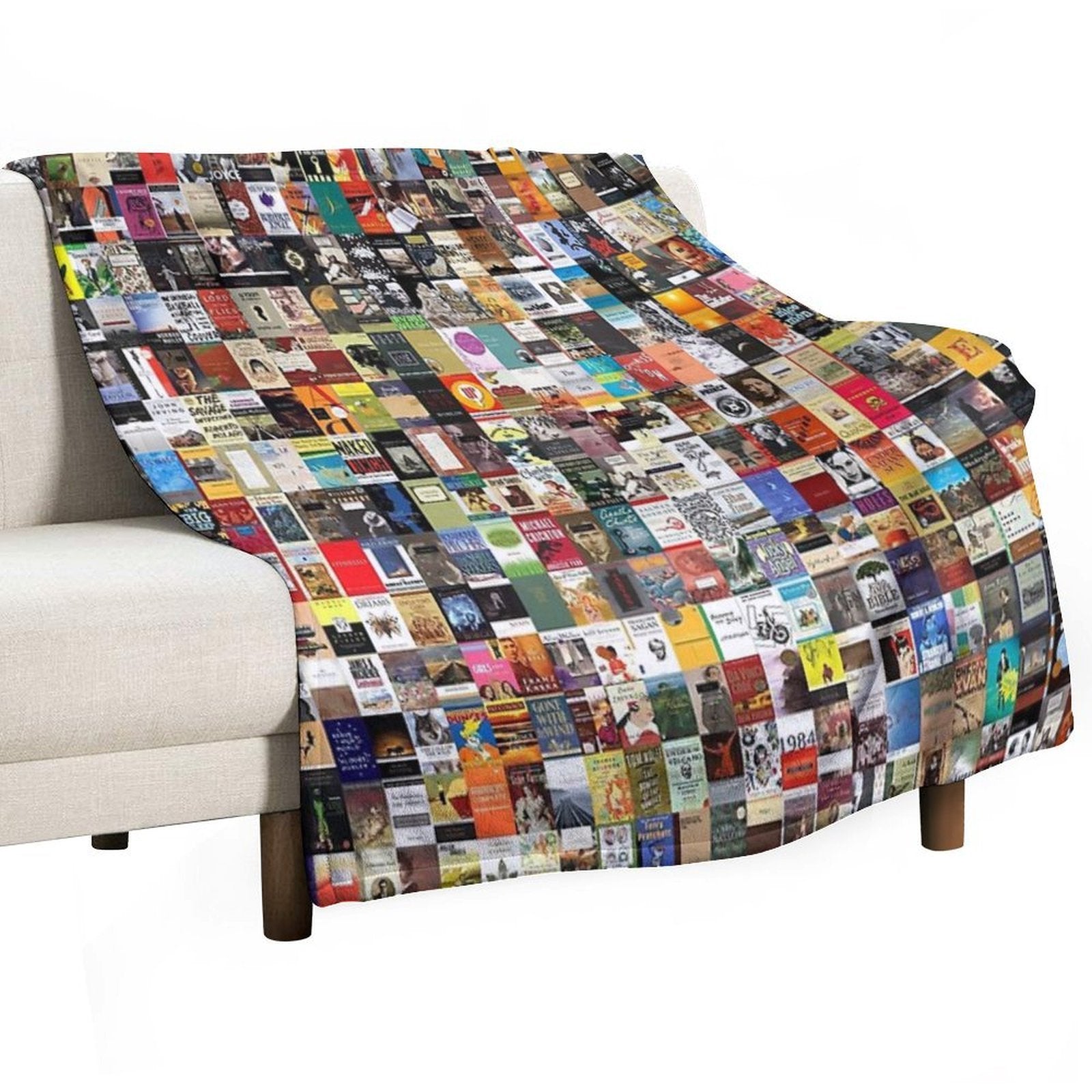 Classic Books Travel-friendly Throw Blanket