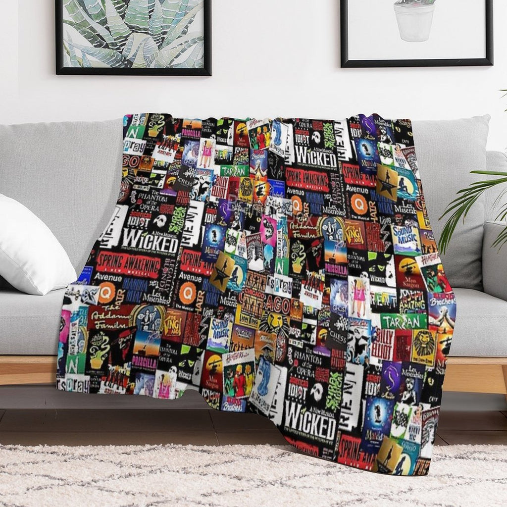 Collage II Musical Gift-ready Throw Blanket