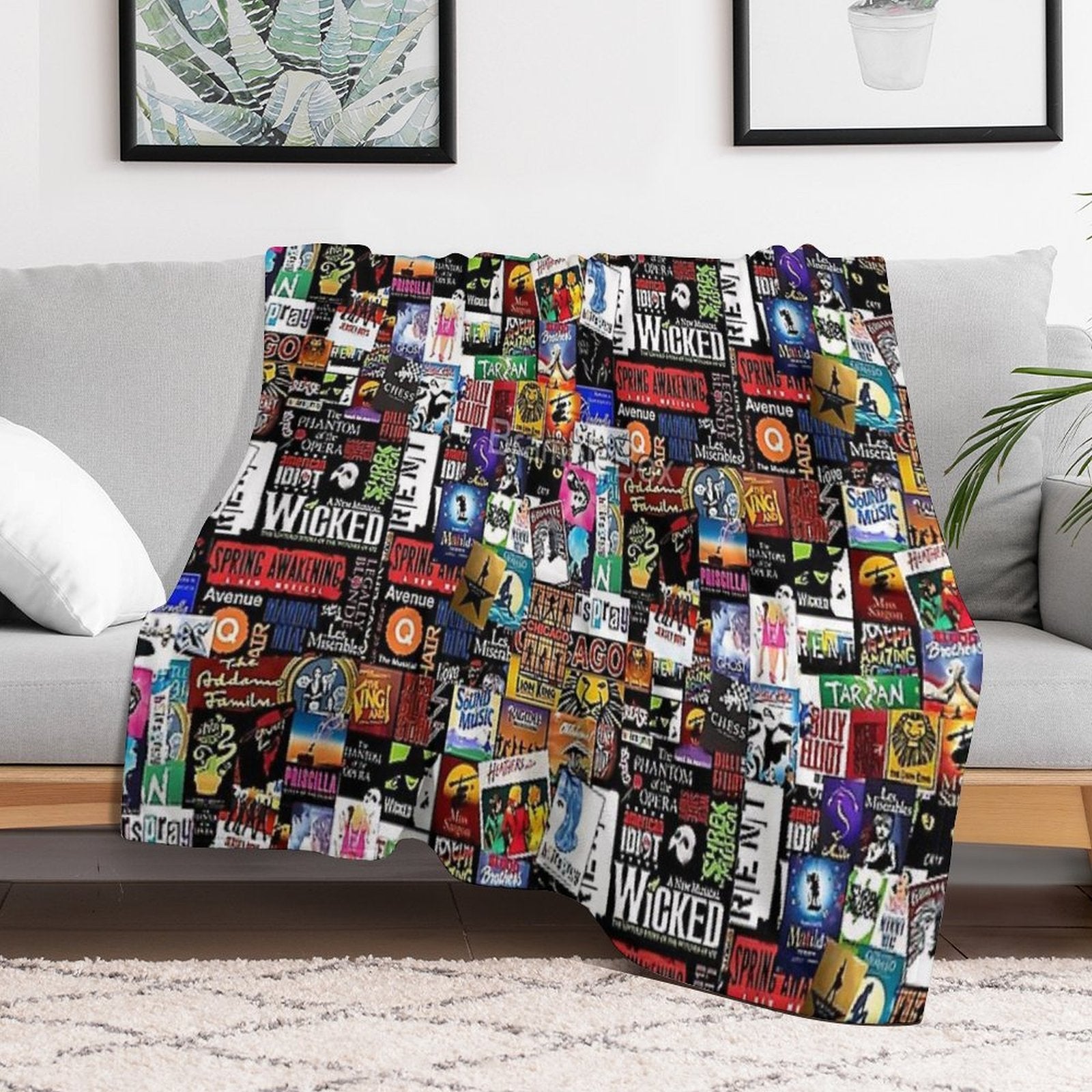 Collage II Musical Gift-ready Throw Blanket