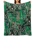 Electric Circuit Board Shrink-resistant Throw Blanket