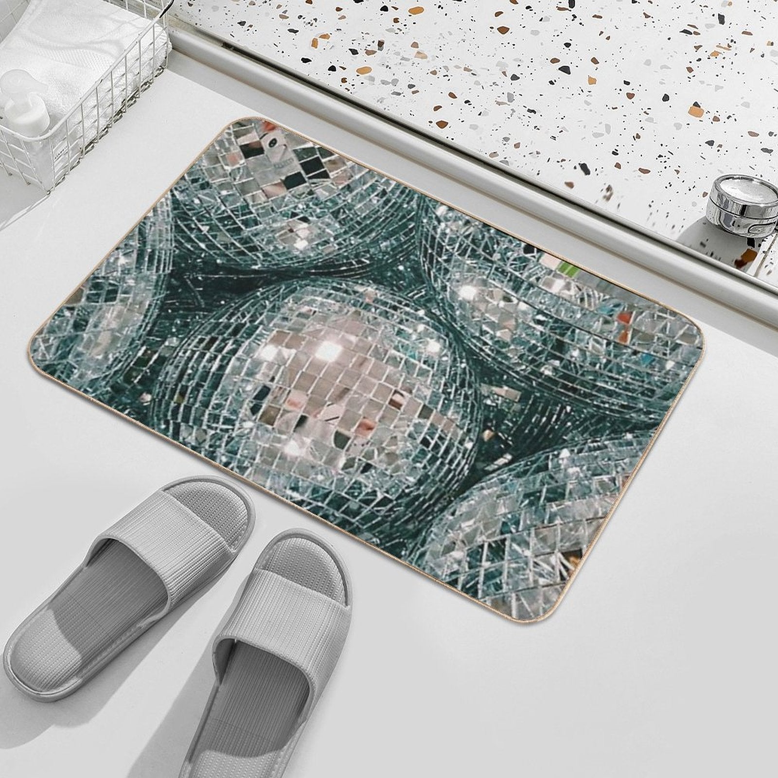 Disco Balls  Odorless Bath Mat