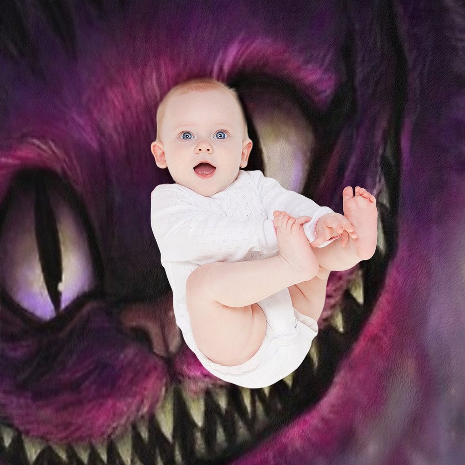 Cheshire Cat Lightweight Throw Blanket