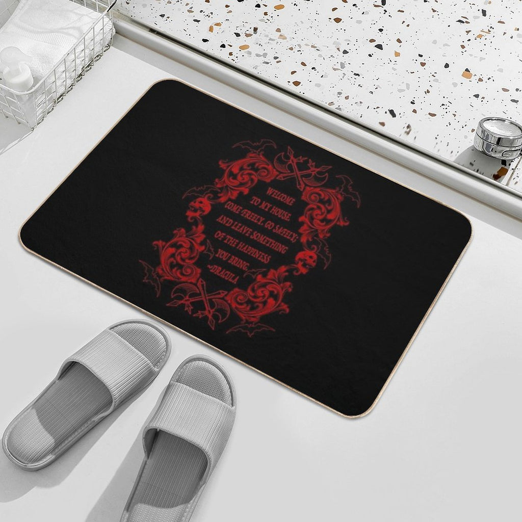 Dracula Quote  Pet-Safe Bath Mat