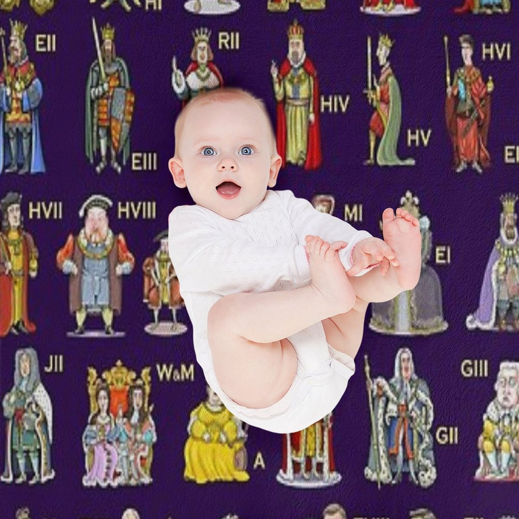 British Monarchs The Complete Set Eco-conscious Throw Blanket
