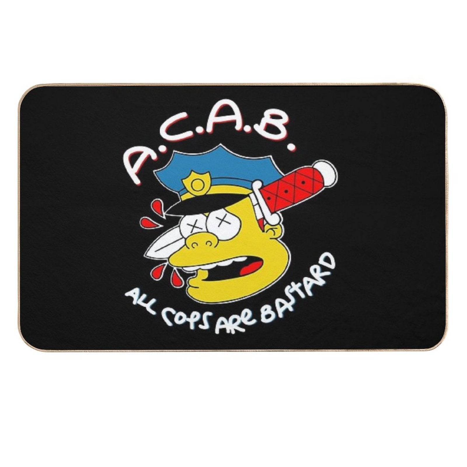 All Cops Are Bastards  Eco-Friendly Bath Mat