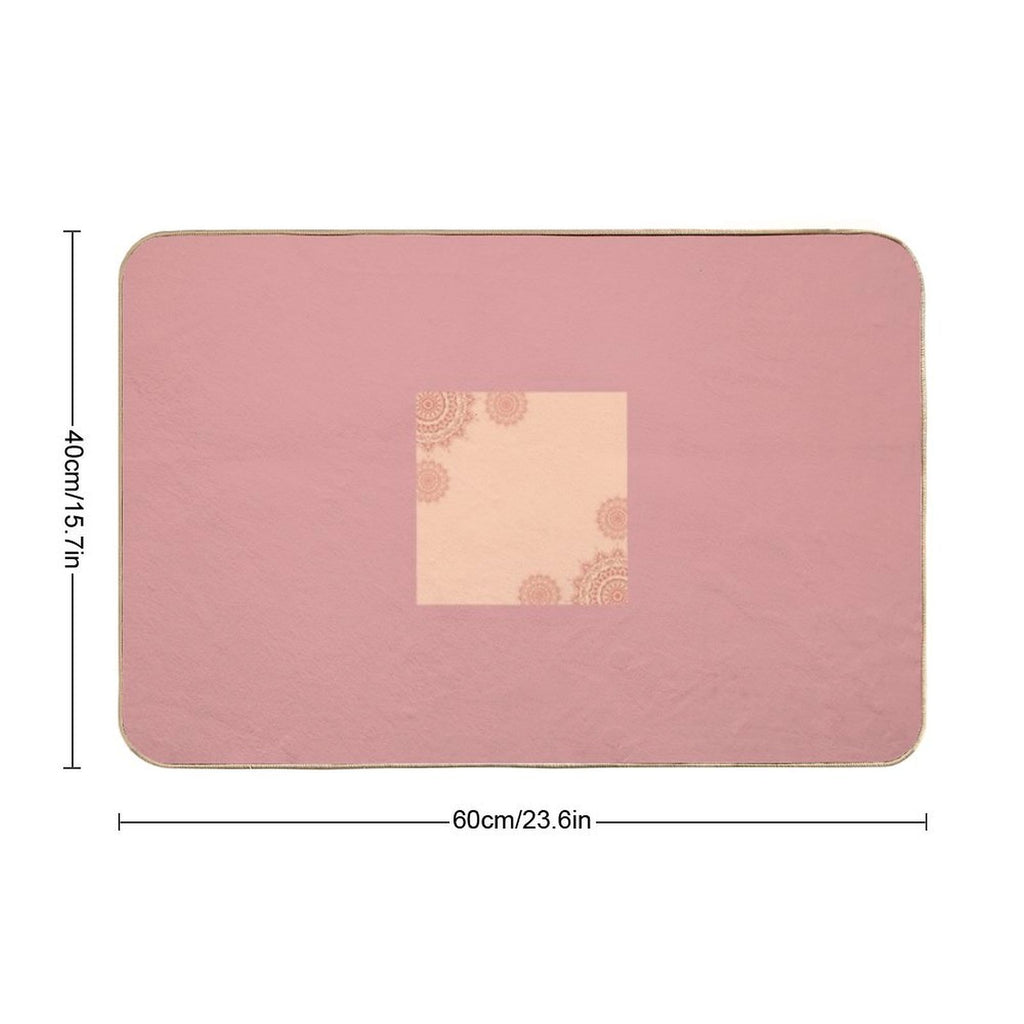 Mandala  Repositionable Bath Mat