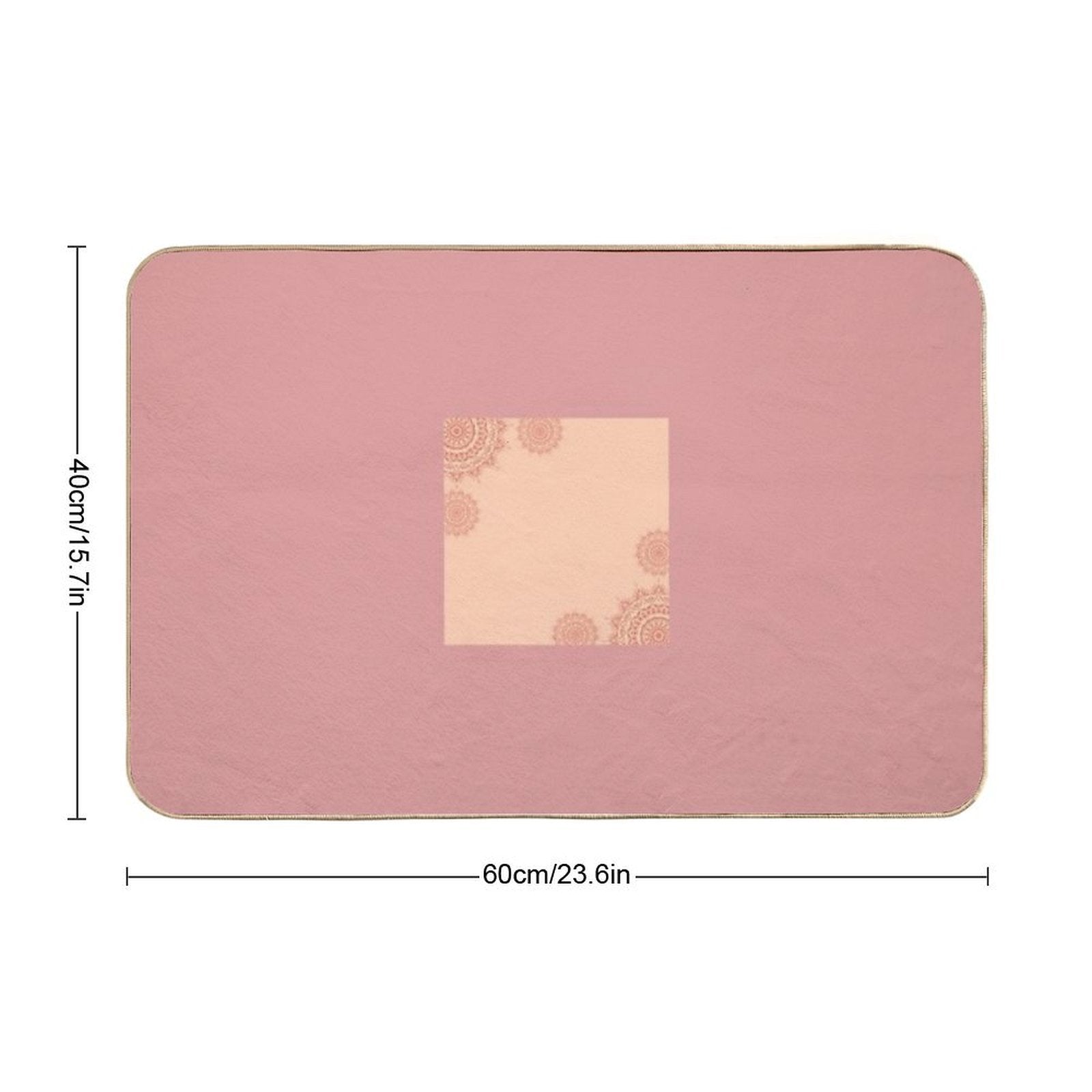 Mandala  Repositionable Bath Mat