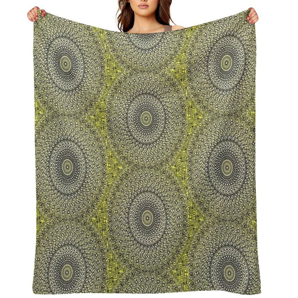 Spiral of Gold Comfort Throw Blanket