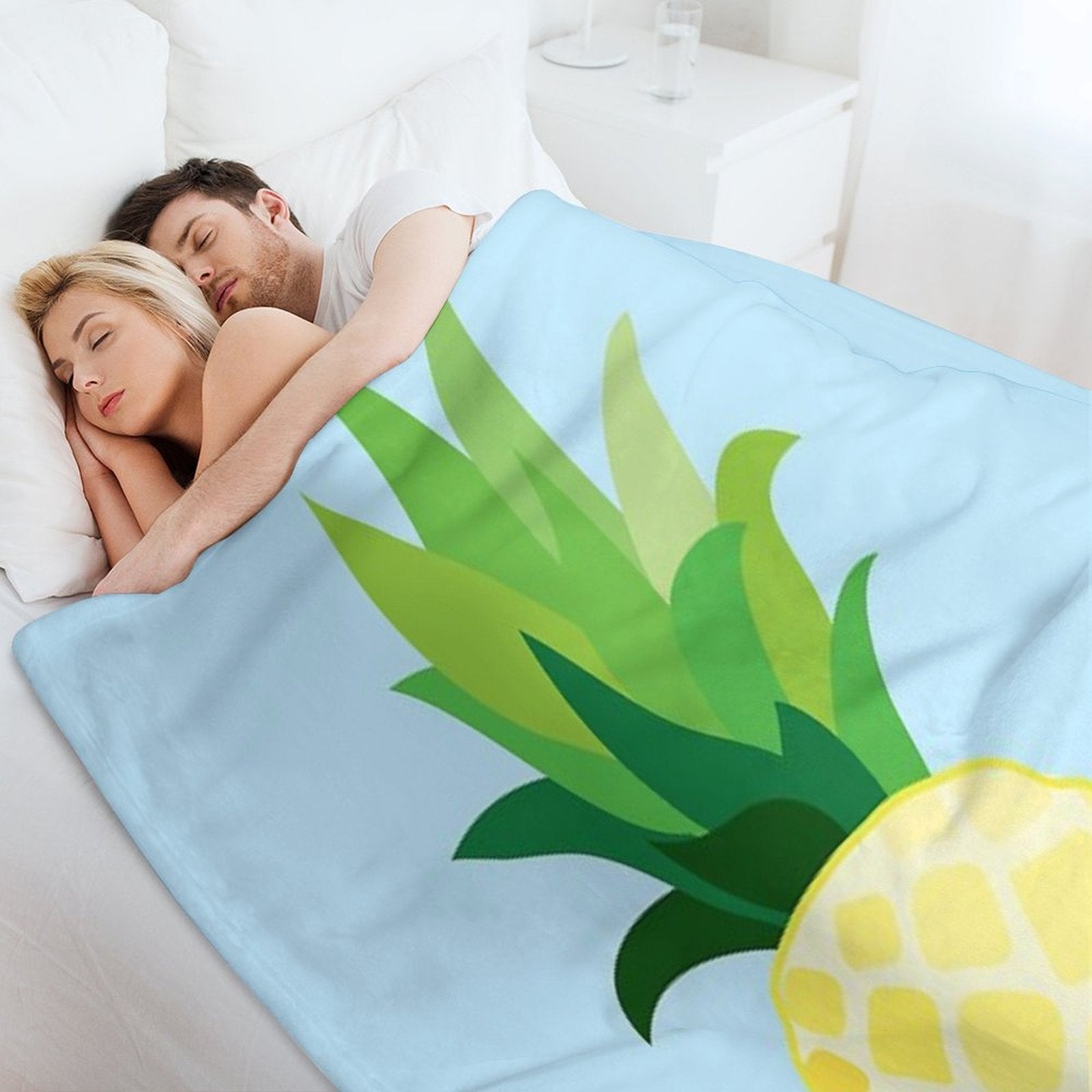 Psych TV- Pineapple Sustainable Throw Blanket