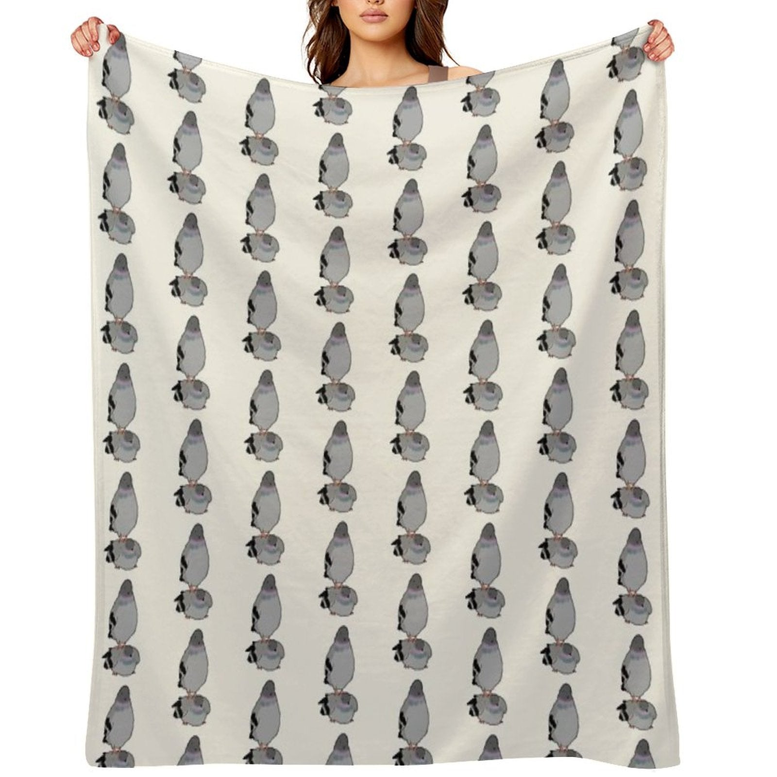 Funny Pigeons Versatility Throw Blanket