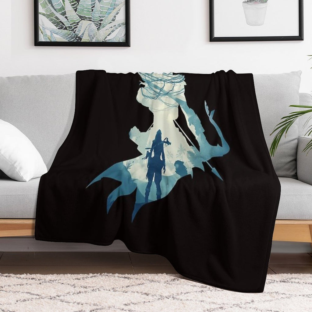 Big Things Await! Sustainable Throw Blanket