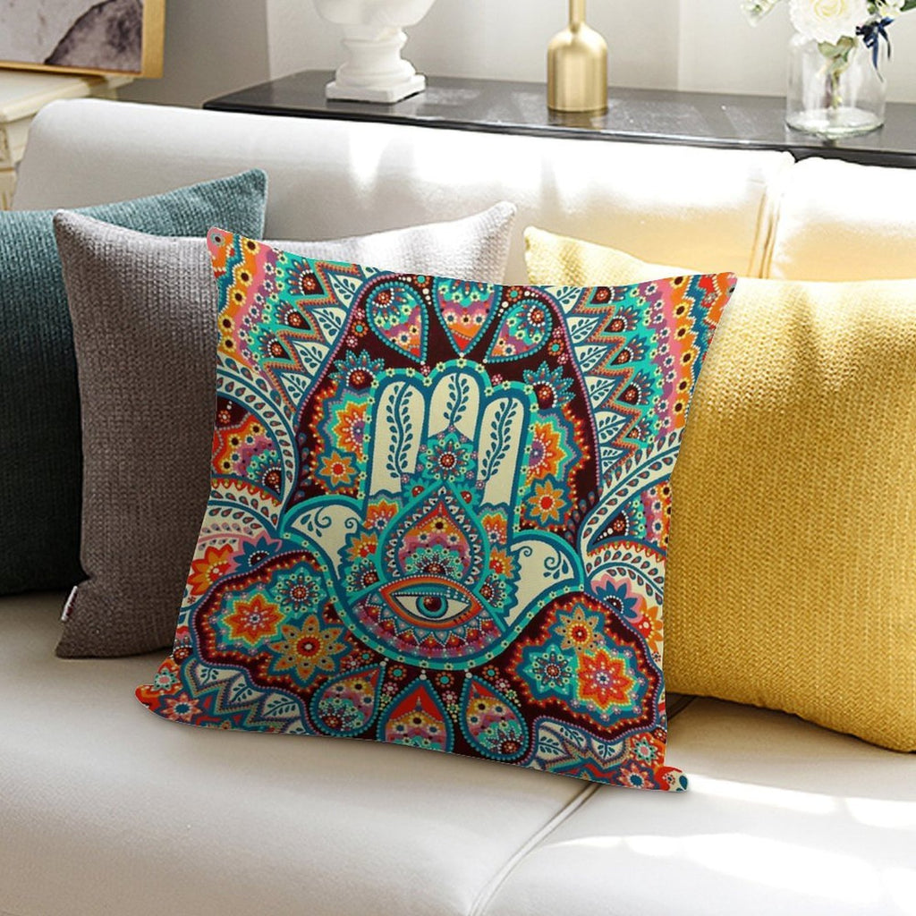 Hamsa Hand Soft Easy Maintenance Throw Pillow