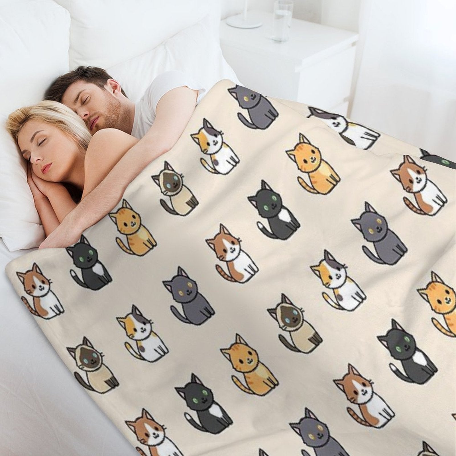 Cute Cats Durable Throw Blanket