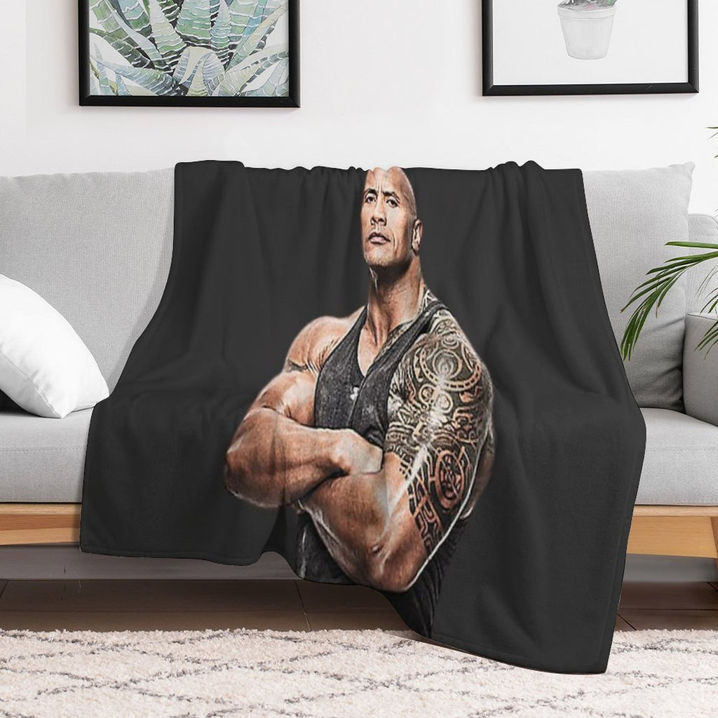 CAN YOU SMELL WHAT THE ROCK IS COOKING Anti-pilling Throw Blanket