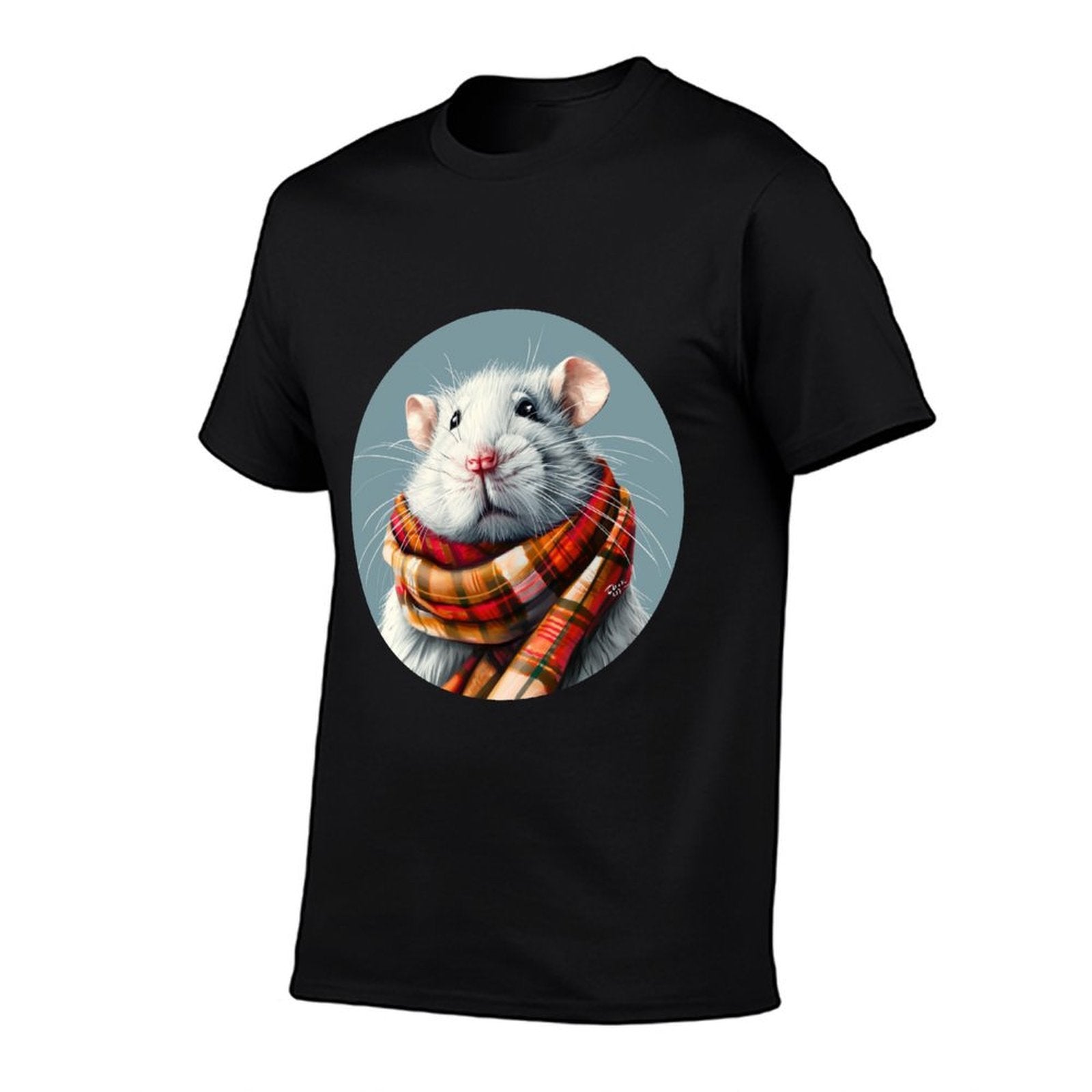 Funny Animal Face with Shawl Costume  Graphic-printed T-Shirt