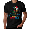 Happy Christmukkah Merry Christmas Hanukkah Jewish Festival  Easy-care T-Shirt