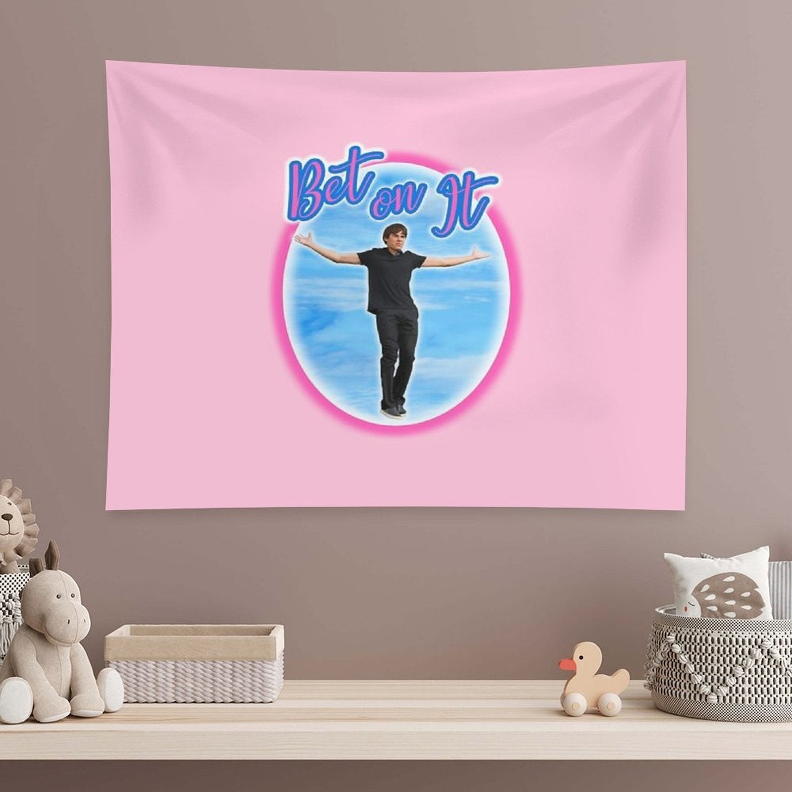 Bet on It Troy Bolton Zac Efron in High School Musical Tapestry