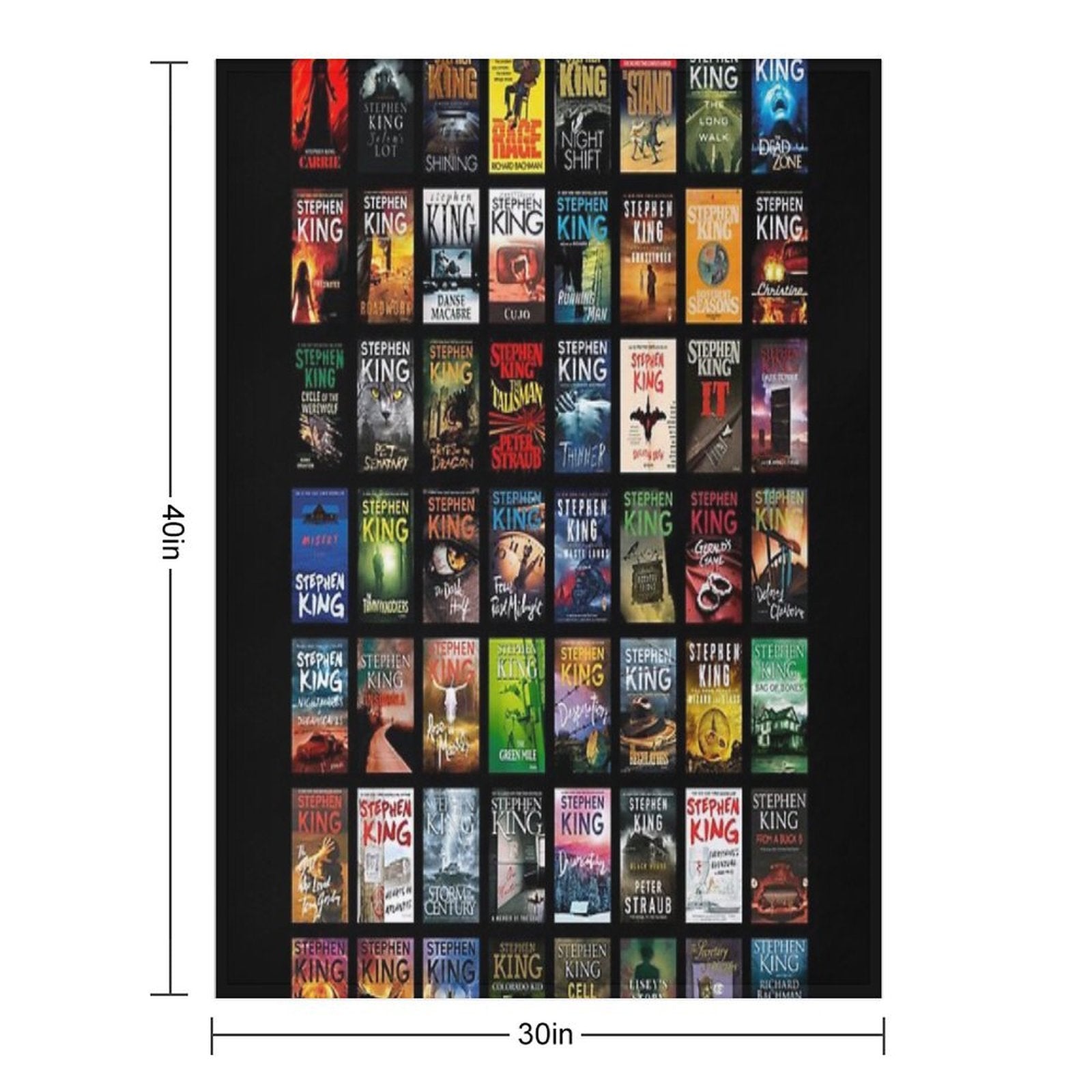 Complete Works of Stephen King Premium Throw Blanket