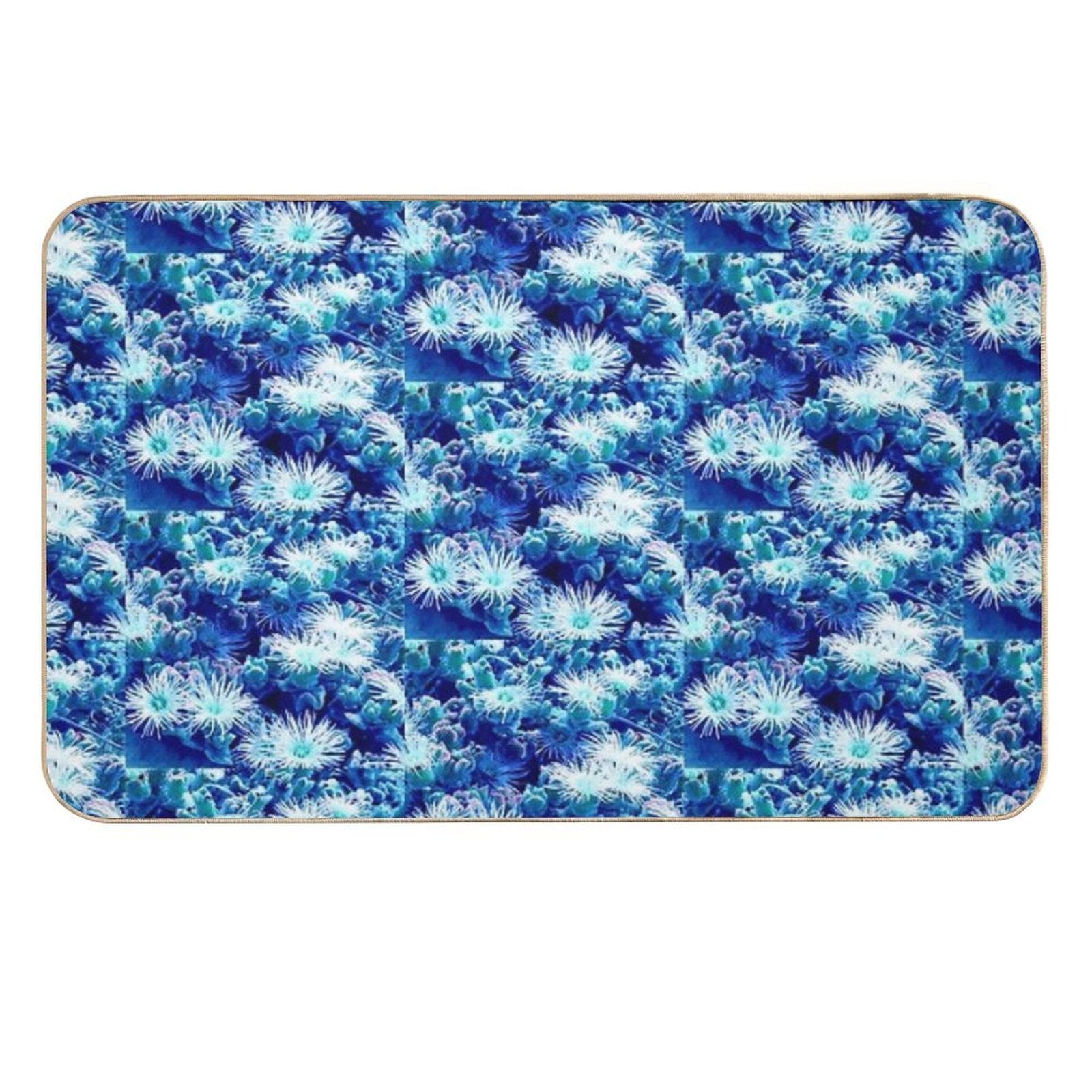 Blue Nature  Non-Slip Bath Mat