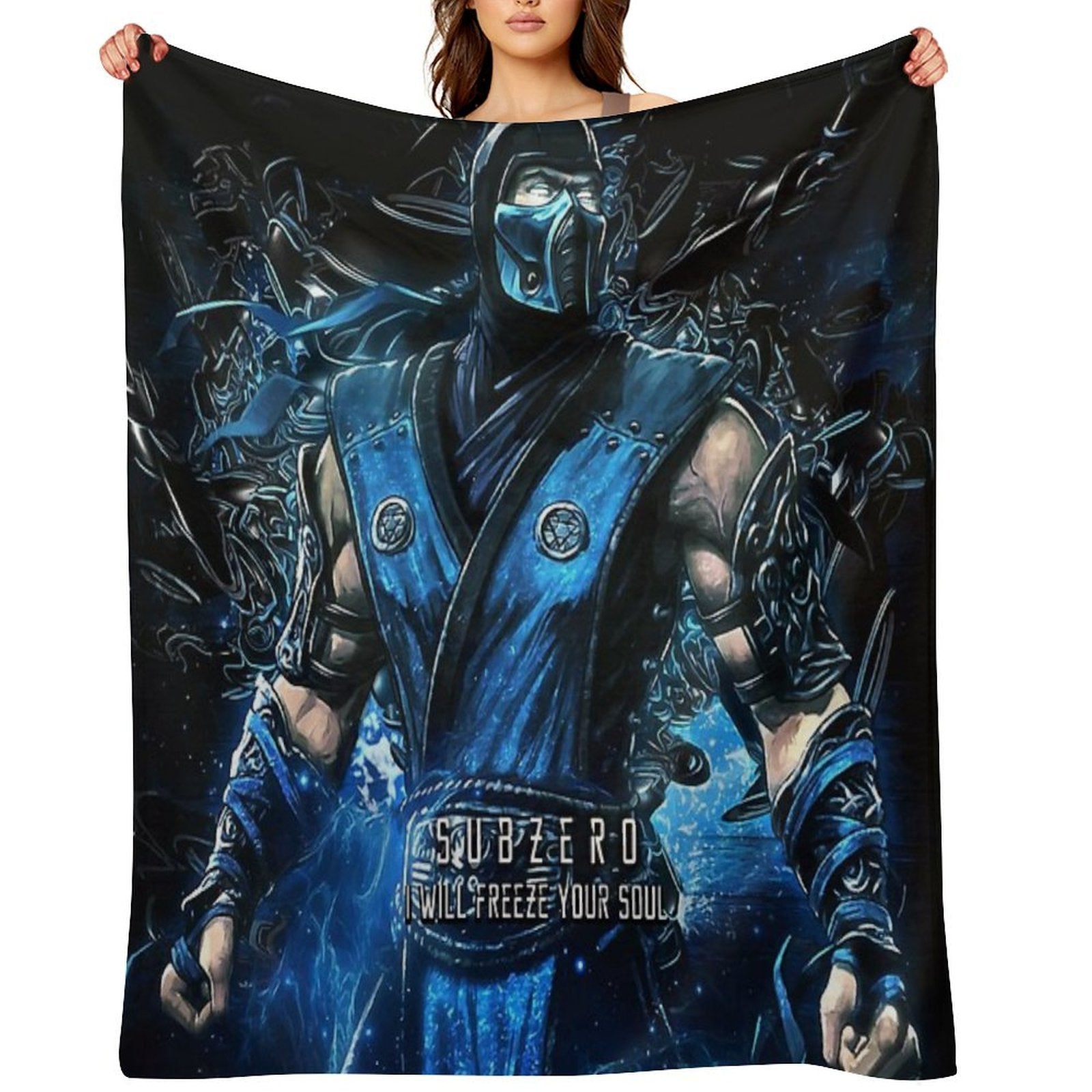 Mortal Kombat Subzero Machine-washable Throw Blanket