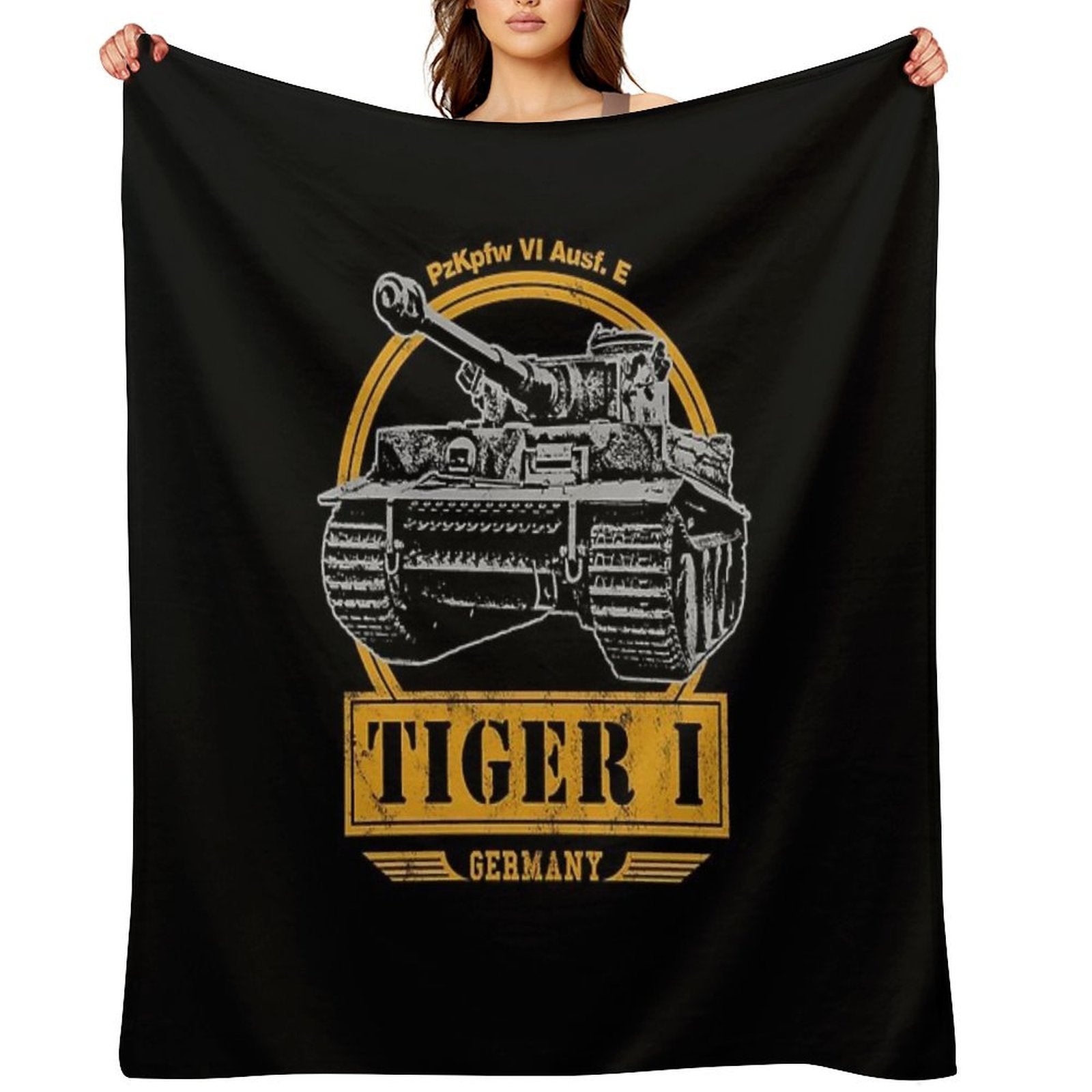 Tiger I - WW2 German Tank Sustainable Throw Blanket