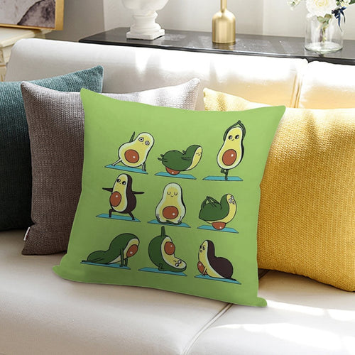 Avocado Yoga Soft Bedroom Essential Throw Pillow