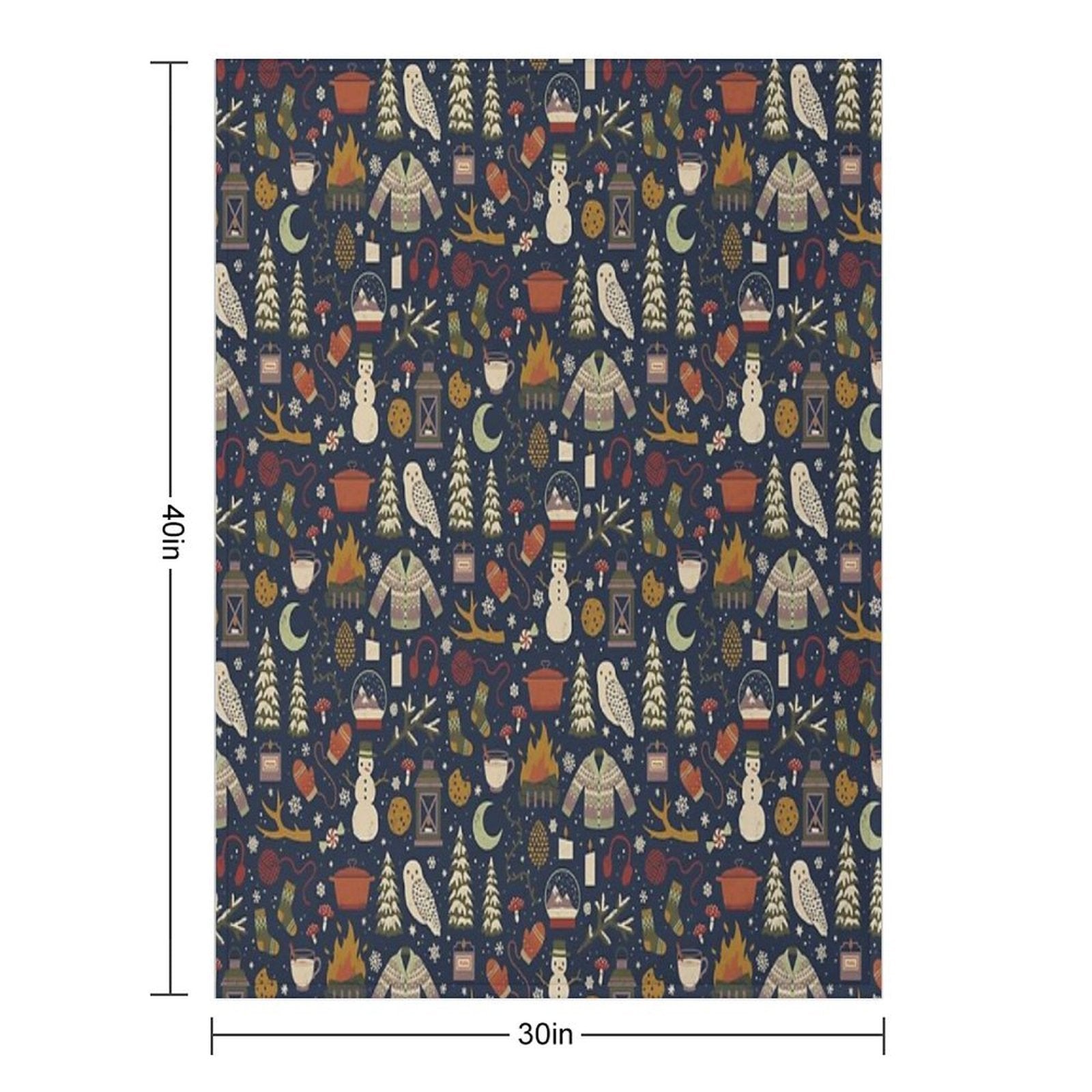 Winter Nights Plush Throw Blanket
