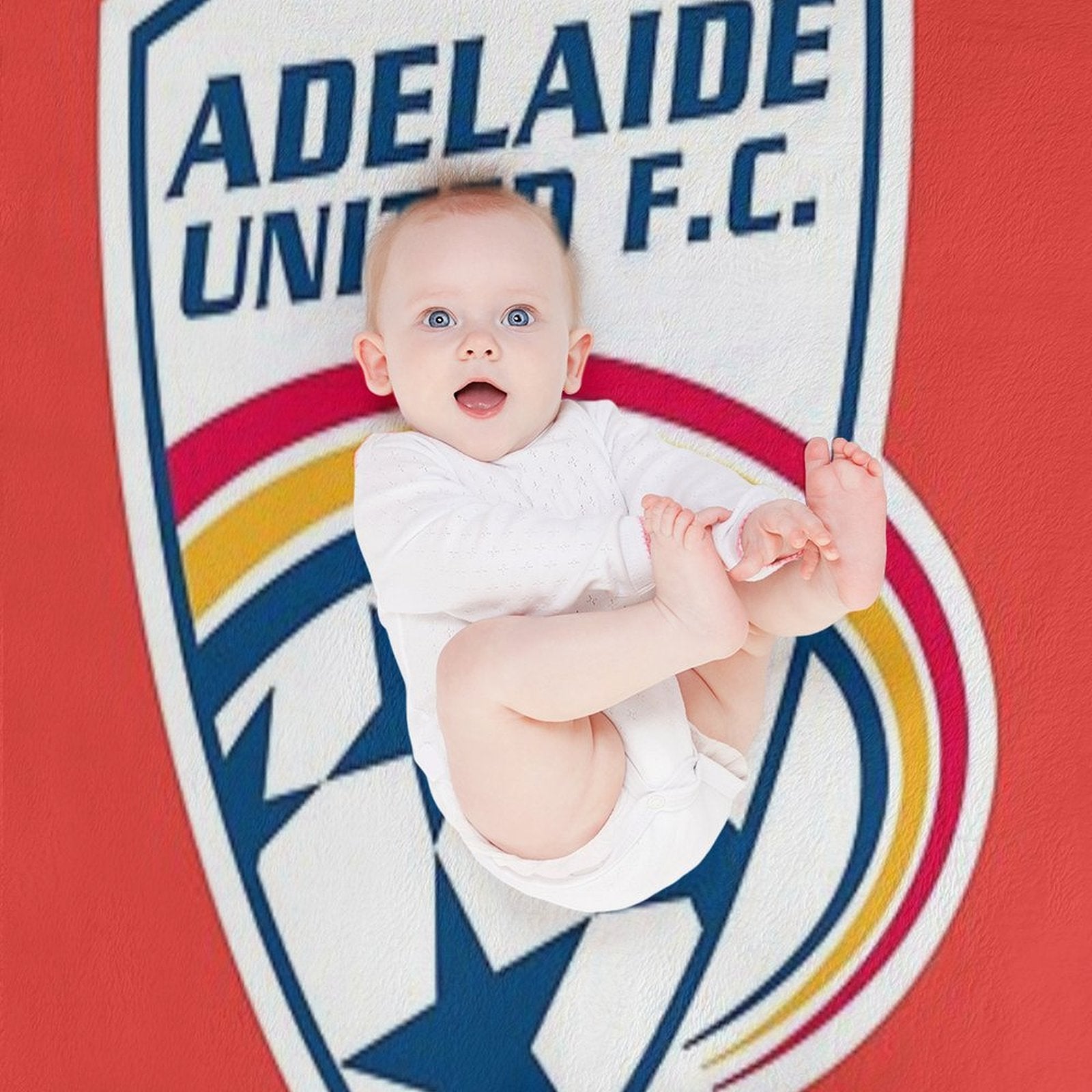 Adelaide United Anti-pilling Throw Blanket