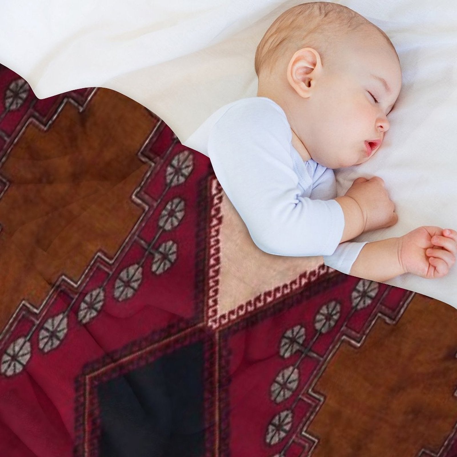 Bohemian Artwork Design Sustainable Throw Blanket