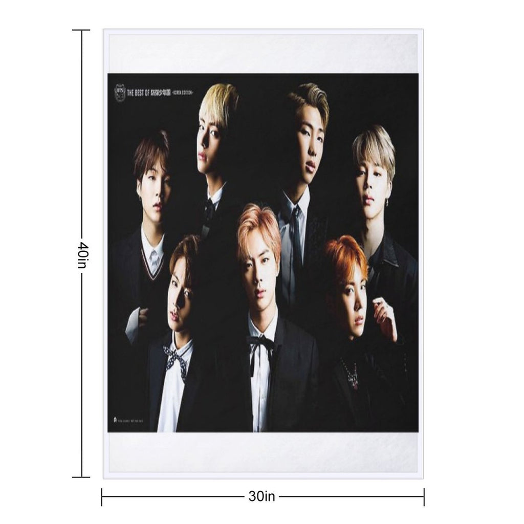 BTS Group Photo Durable Throw Blanket