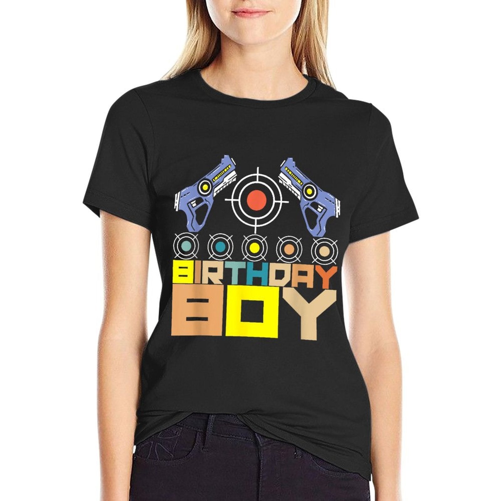 Laser Tag Birthday Boy Party Indoor Lasertag Game Player  Fade-proof Color T-Shirt