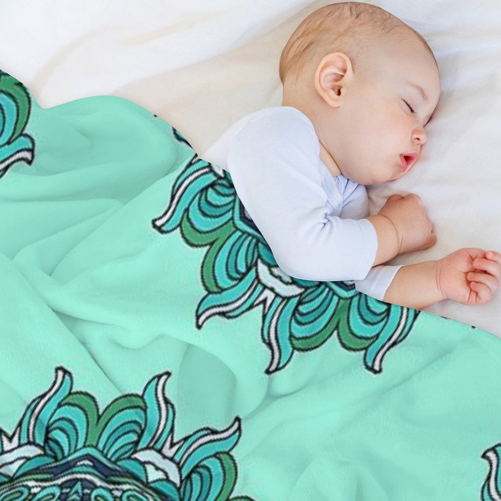 Blue Mandala Eco-conscious Throw Blanket
