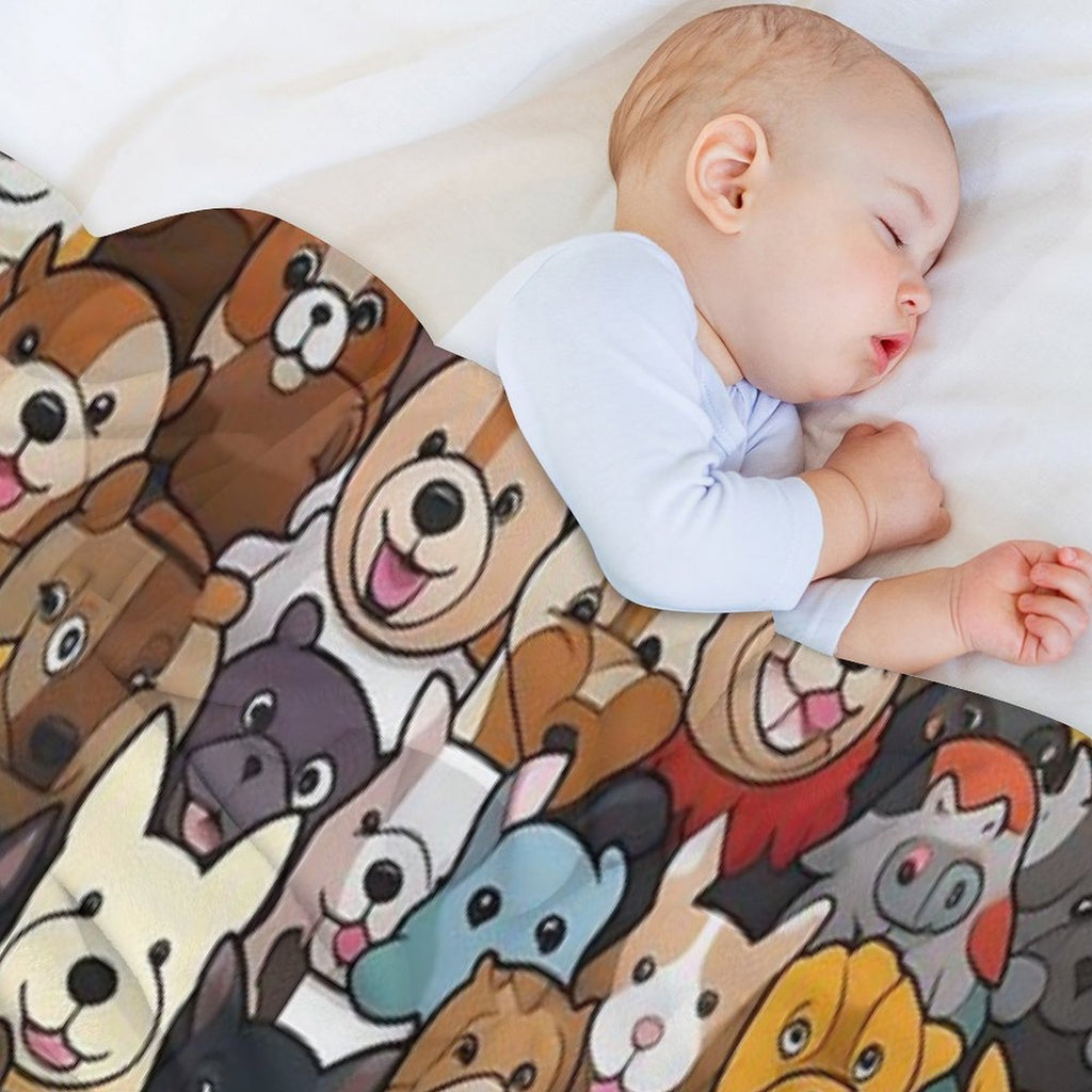 Dogs on Patrol Premium Throw Blanket