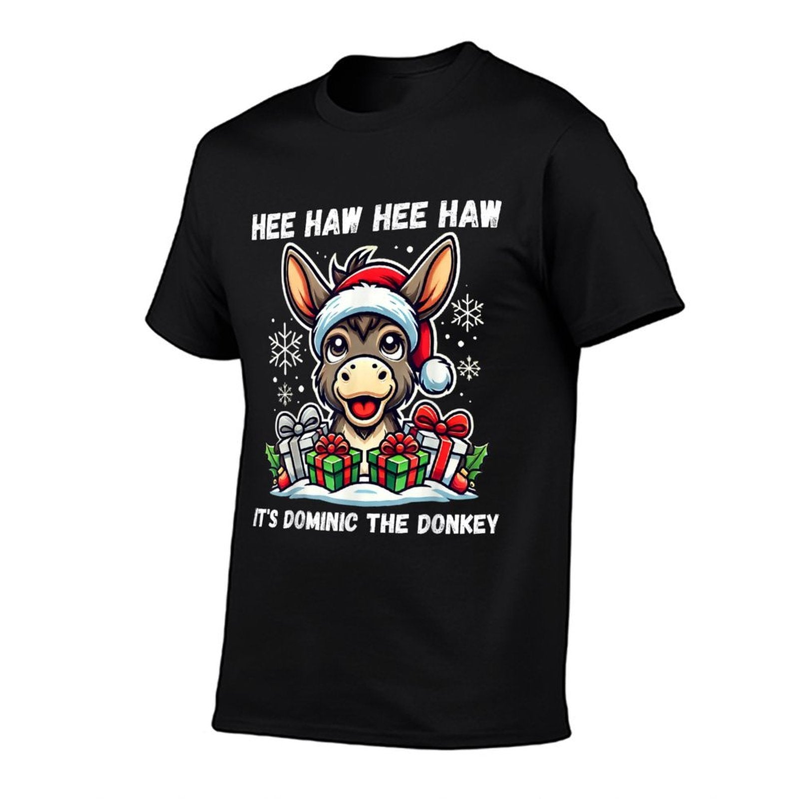 Funny Christmas Italian Christmas Donkey Dominic The Donkey  Wrinkle-resistant T-Shirt