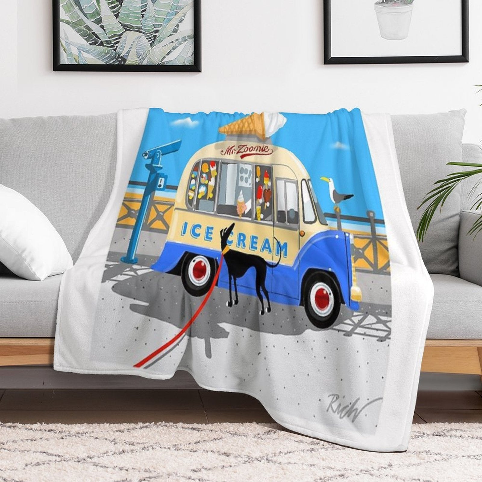Mr. Zoomie Gift-ready Throw Blanket