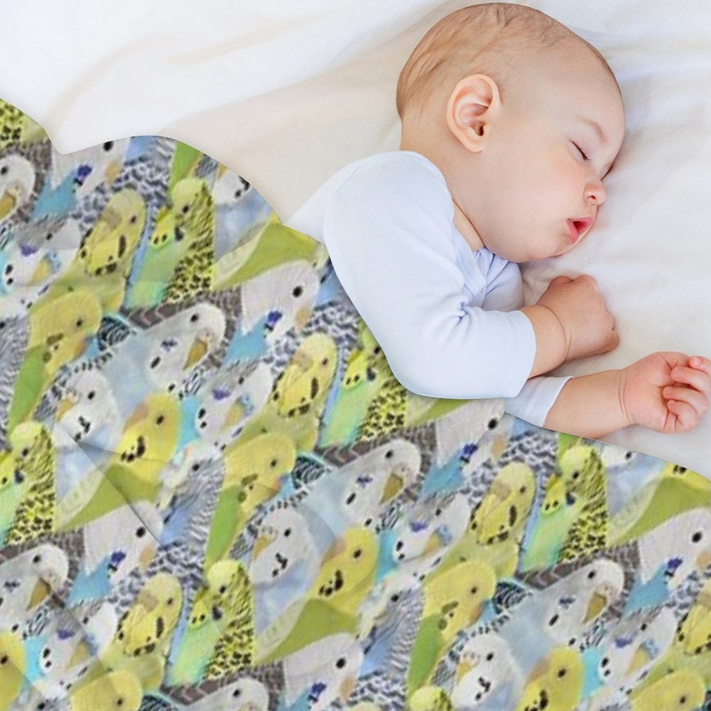 Budgie Parakeets All-season Throw Blanket