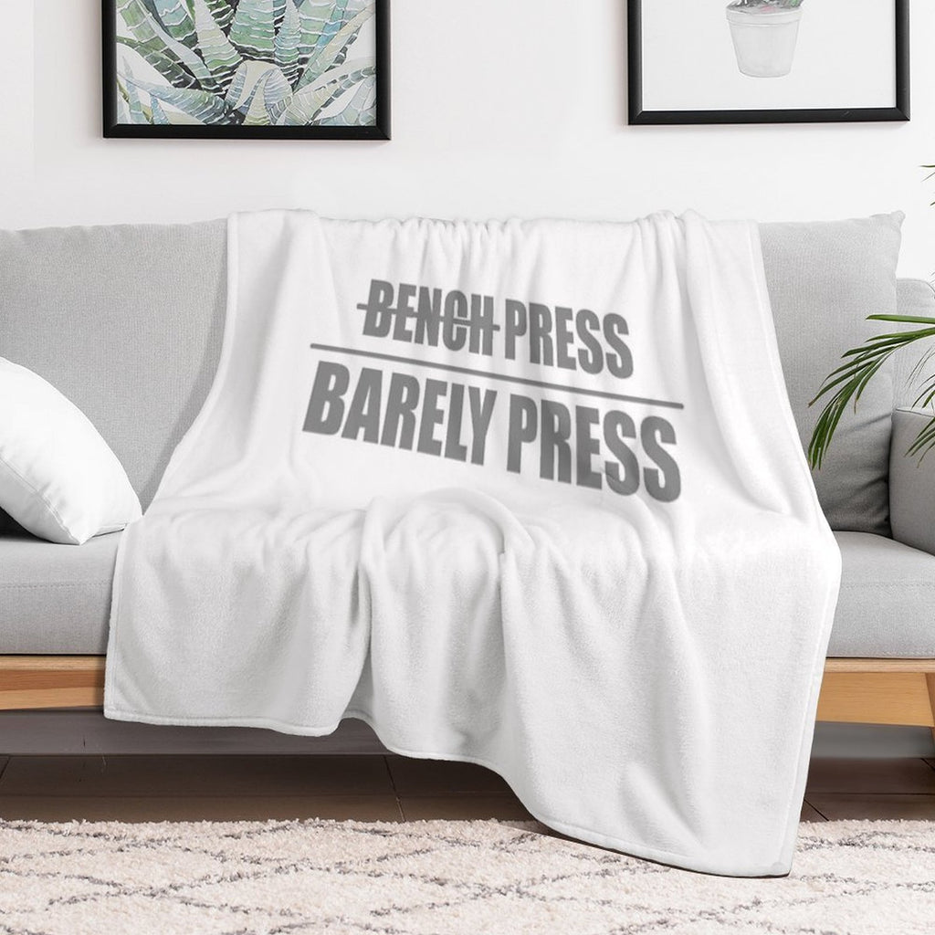 Bench Press, Barely Press Compact Throw Blanket